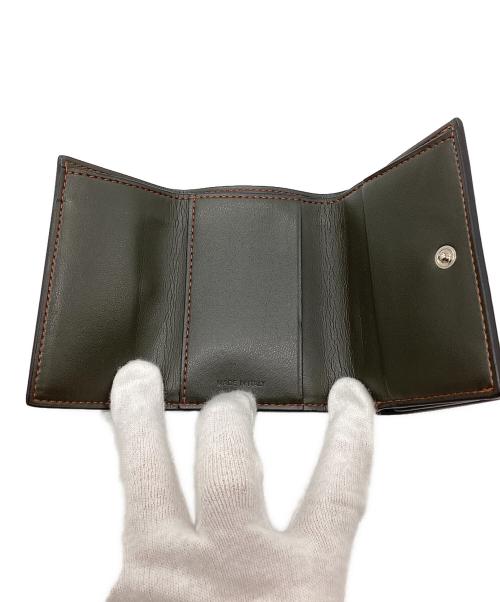 MARNI（マルニ）MARNI (マルニ) LEATHER TRI-FOLD WALLET グリーンの古着・服飾アイテム