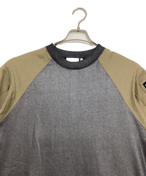 theodoric.dy（セオドリックディ）theodoric.dy (セオドリックディ) MA-1 Wind Switching One-Piece ベージュ×カーキ サイズ:Fの古着・服飾アイテム