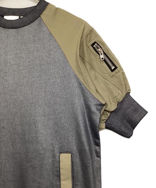 theodoric.dy（セオドリックディ）theodoric.dy (セオドリックディ) MA-1 Wind Switching One-Piece ベージュ×カーキ サイズ:Fの古着・服飾アイテム