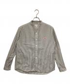DANTONダントン）の古着「バンドカラーシャツ」｜グレー