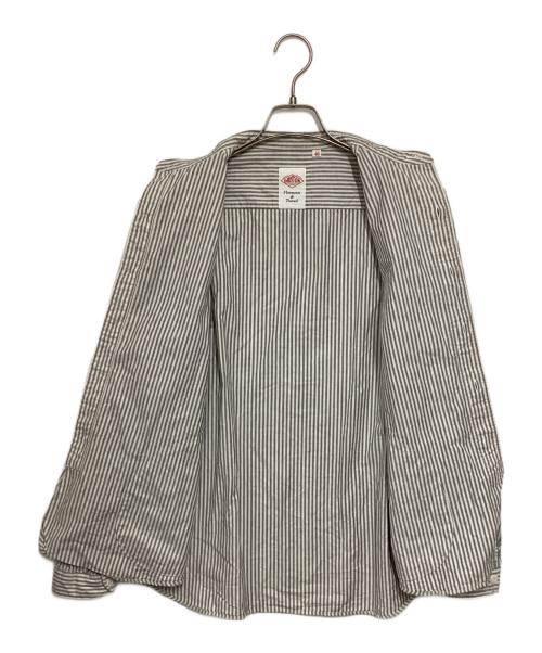 DANTON（ダントン）DANTON (ダントン) バンドカラーシャツ グレー サイズ:40の古着・服飾アイテム