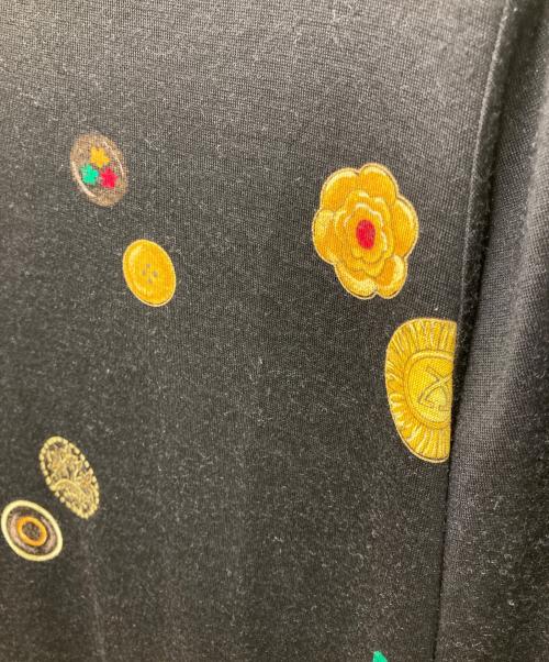 LEONARD（レオナール）LEONARD (レオナール) シルク混ボタンデザインカットソー ブラック サイズ:Mの古着・服飾アイテム