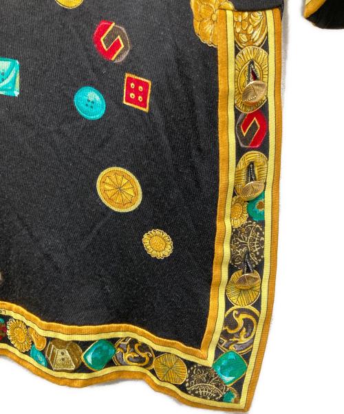 LEONARD（レオナール）LEONARD (レオナール) シルク混ボタンデザインカットソー ブラック サイズ:Mの古着・服飾アイテム