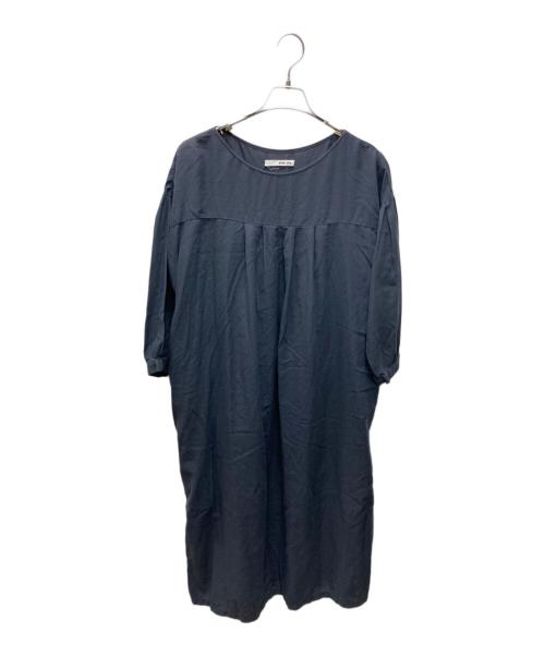evam eva（エヴァムエヴァ）evam eva (エヴァムエヴァ) cotton silk one piece グレー サイズ:表記無しの古着・服飾アイテム