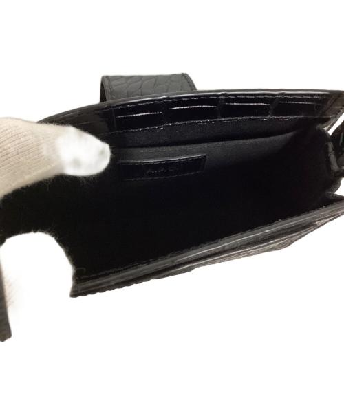 A.P.C.（アーペーセー）A.P.C. (アーペーセー) 型押しショルダーバッグ ブラックの古着・服飾アイテム