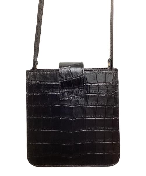 A.P.C.（アーペーセー）A.P.C. (アーペーセー) 型押しショルダーバッグ ブラックの古着・服飾アイテム