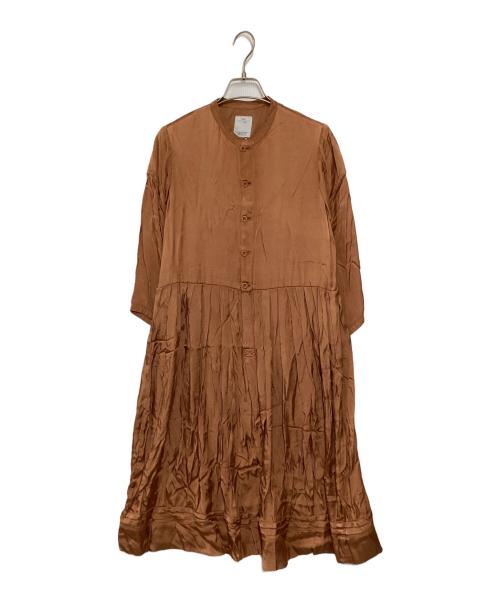 WMV（ダブルエムブイ）WMV (ダブルエムブイ) ブラウスワンピース ブラウン サイズ:3の古着・服飾アイテム