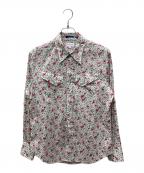 Paul Smith Londonポールスミスロンドン）の古着「花柄ウエスタンシャツ」｜ホワイト×ピンク