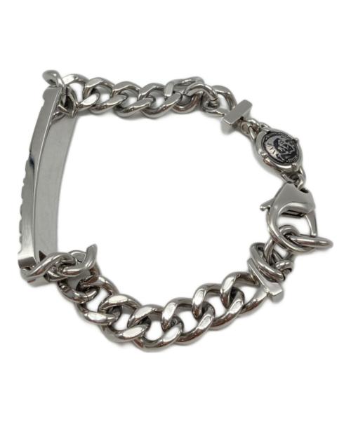 DIESEL（ディーゼル）DIESEL (ディーゼル) ロゴブレスレット シルバーの古着・服飾アイテム