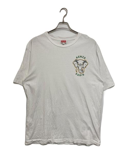 KENZO（ケンゾー）KENZO (ケンゾー) 'Varsity Jungle' エレファント Tシャツ ホワイト サイズ:XLの古着・服飾アイテム