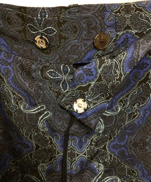 BED J.W. FORD（ベッドフォード）BED J.W. FORD (ベッドフォード) 文様総柄リラックスパンツ ブルー サイズ:1の古着・服飾アイテム