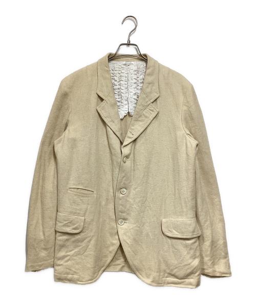 COMME des GARCONS HOMME PLUS EVER GREEN（コムデギャルソンオムプリュス エバーグリーン）COMME des GARCONS HOMME PLUS EVER GREEN (コムデギャルソンオムプリュス エバーグリーン) 4Bライナーフリルジャケット ベージュ サイズ:Mの古着・服飾アイテム