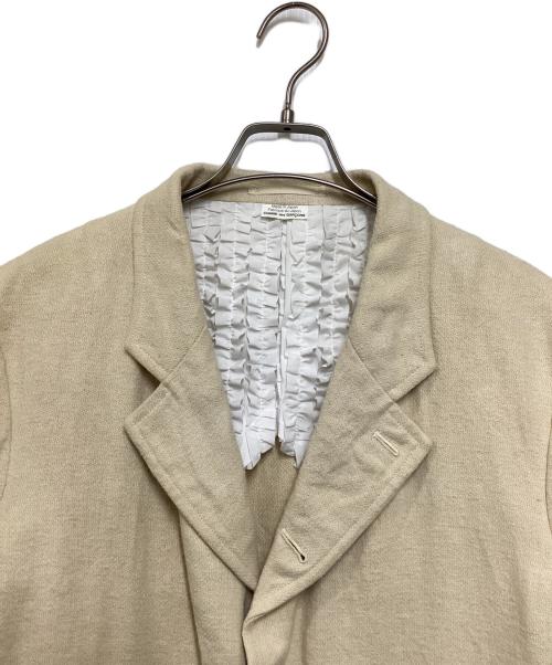 COMME des GARCONS HOMME PLUS EVER GREEN（コムデギャルソンオムプリュス エバーグリーン）COMME des GARCONS HOMME PLUS EVER GREEN (コムデギャルソンオムプリュス エバーグリーン) 4Bライナーフリルジャケット ベージュ サイズ:Mの古着・服飾アイテム