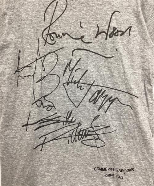 COMME des GARCONS HOMME PLUS（コムデギャルソンオムプリュス）COMME des GARCONS HOMME PLUS (コムデギャルソンオムプリュス) Rolling Stones Printed T Shirt グレー サイズ:Sの古着・服飾アイテム