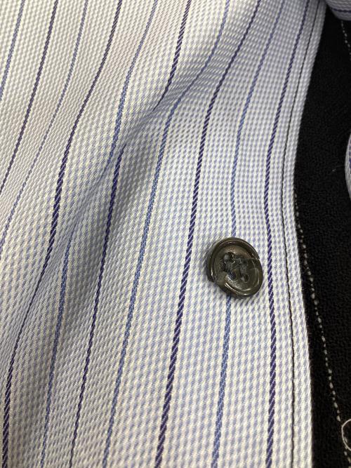 COMME des GARCONS SHIRT（コムデギャルソンシャツ）COMME des GARCONS SHIRT (コムデギャルソンシャツ) 切替カットワークシャツ ブルー×ブラック サイズ:Mの古着・服飾アイテム