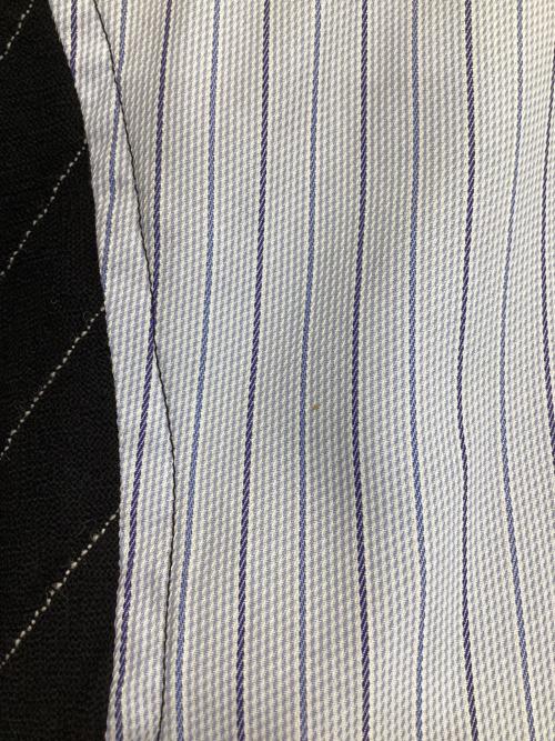 COMME des GARCONS SHIRT（コムデギャルソンシャツ）COMME des GARCONS SHIRT (コムデギャルソンシャツ) 切替カットワークシャツ ブルー×ブラック サイズ:Mの古着・服飾アイテム