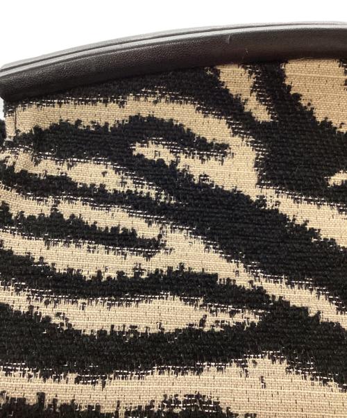 A VACATION（ア ヴァケーション）A VACATION (ア ヴァケーション) がま口クラッチバッグ ブラック×ベージュの古着・服飾アイテム