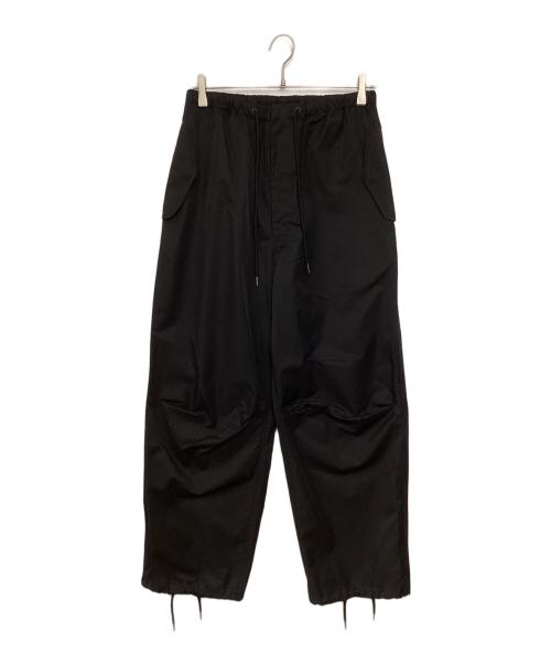 H BEAUTY&YOUTH（エイチ ビューティー&ユース）H BEAUTY&YOUTH (エイチ ビューティー&ユース) OLMETEXファティーグ イージーパンツ ブラック サイズ:Sの古着・服飾アイテム