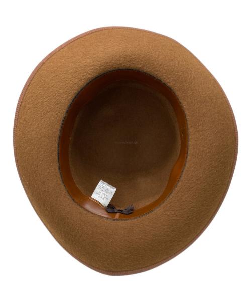 STETSON（ステットソン）STETSON (ステットソン) 150th ANNIVERSARY OPEN CROWN HAT ブラウンの古着・服飾アイテム