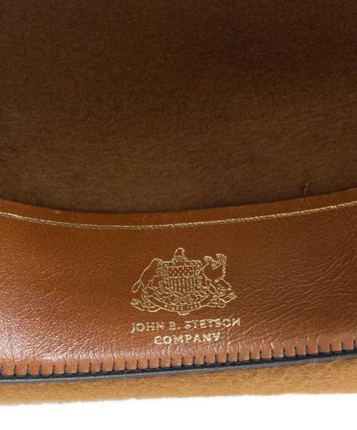 STETSON（ステットソン）STETSON (ステットソン) 150th ANNIVERSARY OPEN CROWN HAT ブラウンの古着・服飾アイテム