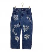X-LARGEエクストララージ）の古着「GRAFFITI DENIM PANTS」｜インディゴ