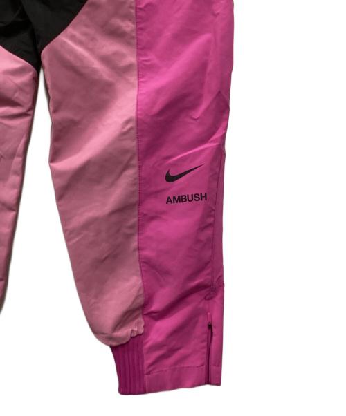 NIKE（ナイキ）NIKE (ナイキ) AMBUSH (アンブッシュ) モーターサイクルパンツ ピンク×ブラック サイズ:Mの古着・服飾アイテム
