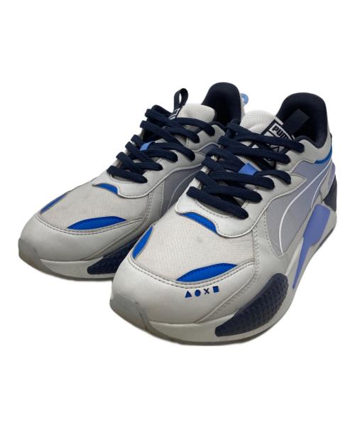 PUMA（プーマ）PUMA (プーマ) PUMA RS-X PLAYSTATION ホワイト×ブルー サイズ:28の古着・服飾アイテム