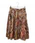 MARGARET HOWELL（マーガレットハウエル）の古着「総柄プリーツスカート」｜マルチカラー