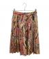 MARGARET HOWELL (マーガレットハウエル) 総柄プリーツスカート マルチカラー サイズ:2：12000円