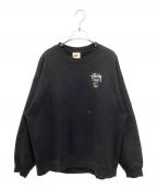 NIKE×stussyナイキ×ステューシー）の古着「Fleece Crew Sweatshirt」｜ブラック