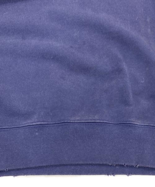 6(ROKU) BEAUTY&YOUTH（ロク ビューティーアンドユース）6(ROKU) BEAUTY&YOUTH (ロク ビューティーアンドユース) ダメージ加工クルーネックスウェット ネイビー サイズ:Sの古着・服飾アイテム