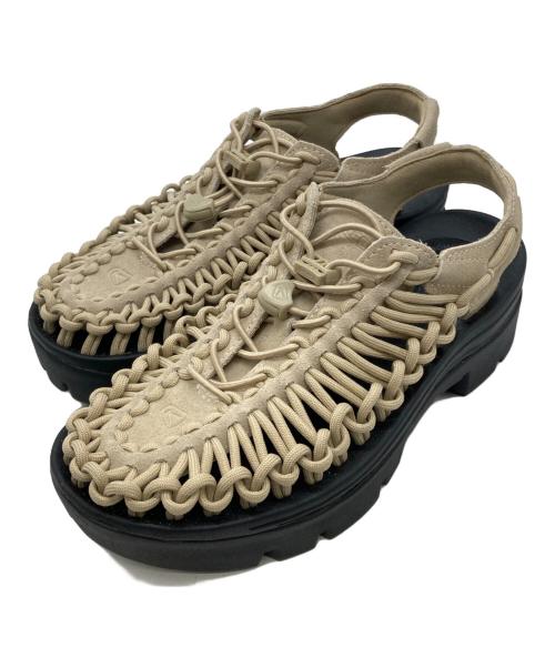 KEEN（キーン）KEEN (キーン) オールジェンダー サンダル ベージュ×ブラック サイズ:24cmの古着・服飾アイテム