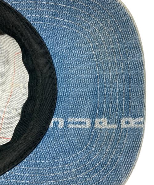 SUPREME（シュプリーム）Supreme (シュプリーム) Logo Stripe Jacquard Denim Camp Cap インディゴの古着・服飾アイテム