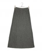 Max Mara WEEK END LINEマックスマーラ ウイークエンドライン）の古着「ニットプリーツスカート/knit pleated skirt」｜グレー