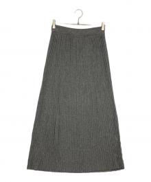 Max Mara WEEK END LINE（マックスマーラ ウイークエンドライン）の古着「ニットプリーツスカート/knit pleated skirt」｜グレー