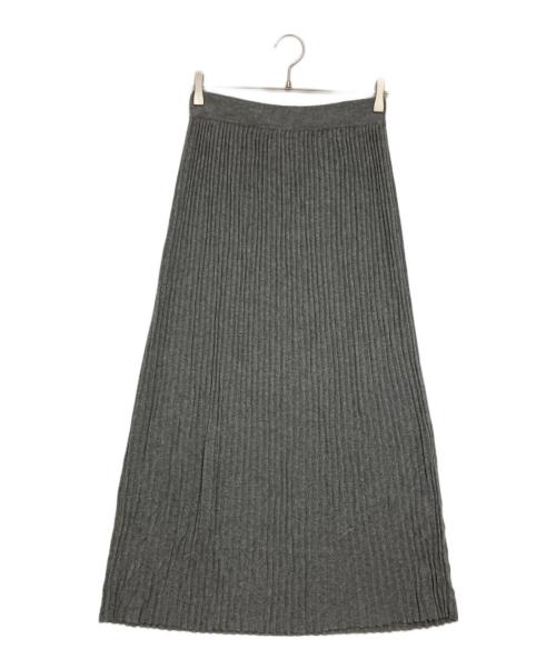 Max Mara WEEK END LINE（マックスマーラ ウイークエンドライン）Max Mara WEEK END LINE (マックスマーラ ウイークエンドライン) ニットプリーツスカート/knit pleated skirt グレー サイズ:Ｍの古着・服飾アイテム