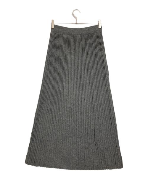 Max Mara WEEK END LINE（マックスマーラ ウイークエンドライン）Max Mara WEEK END LINE (マックスマーラ ウイークエンドライン) ニットプリーツスカート/knit pleated skirt グレー サイズ:Ｍの古着・服飾アイテム
