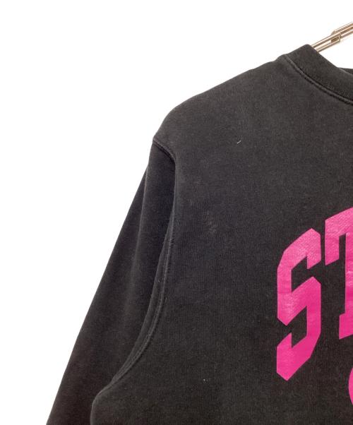 stussy（ステューシー）stussy (ステューシー) クルーネックスウェット ブラック サイズ:Ｌの古着・服飾アイテム
