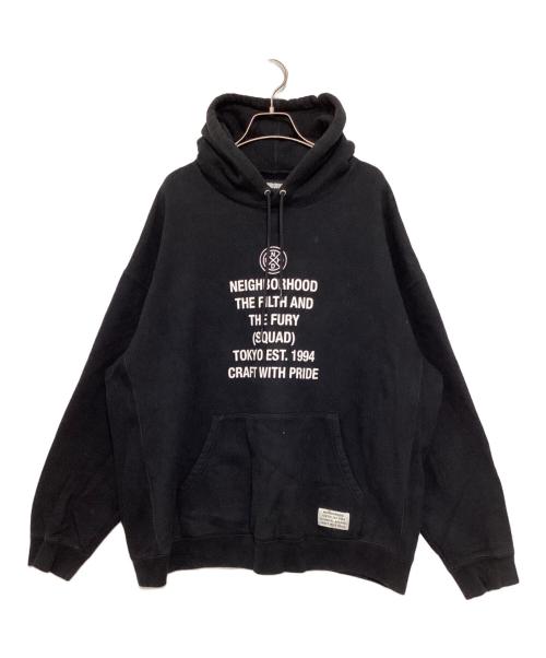 NEIGHBORHOOD（ネイバーフッド）NEIGHBORHOOD (ネイバーフッド) プルオーバーパーカー ブラック サイズ:Lの古着・服飾アイテム