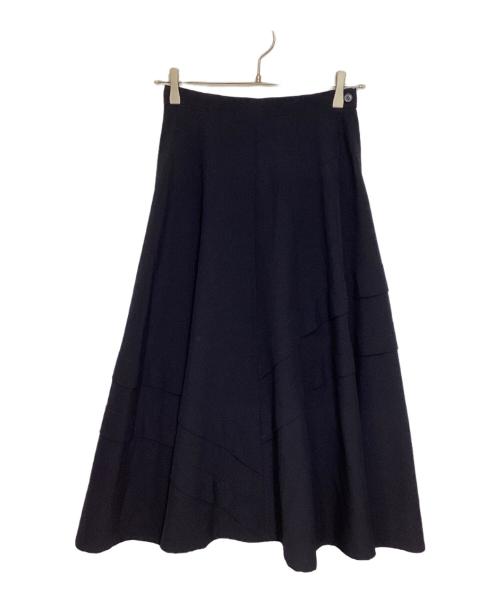 JUNYA WATANABE COMME des GARCONS（ジュンヤワタナベ コムデギャルソン）JUNYA WATANABE COMME des GARCONS ((ジュンヤワタナベ コムデギャルソン) ウールスカート ネイビー サイズ:Mの古着・服飾アイテム