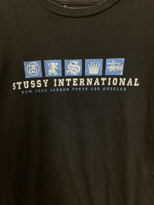 stussy（ステューシー）stussy (ステューシー) 90S' プリントTシャツ ブラック サイズ:Mの古着・服飾アイテム