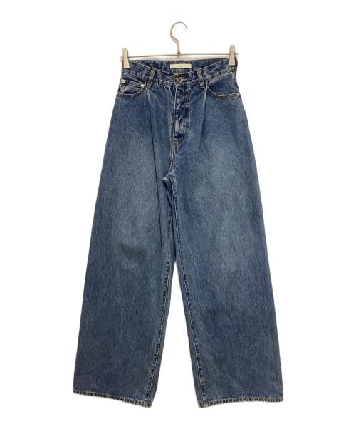 Eongul（ヨングル）Eongul (ヨングル) タックデザインルーズデニム インディゴ サイズ:01の古着・服飾アイテム