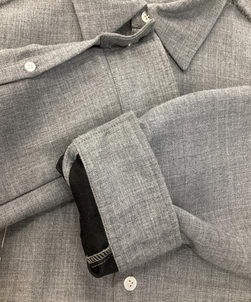 MAISON SPECIAL（メゾンスペシャル）MAISON SPECIAL (メゾンスペシャル) カットオフクロップドシャツ グレー サイズ:FREEの古着・服飾アイテム