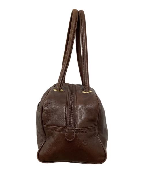 LOEWE（ロエベ）LOEWE (ロエベ) アナグラム レザー ミニハンドバッグ ブラウンの古着・服飾アイテム