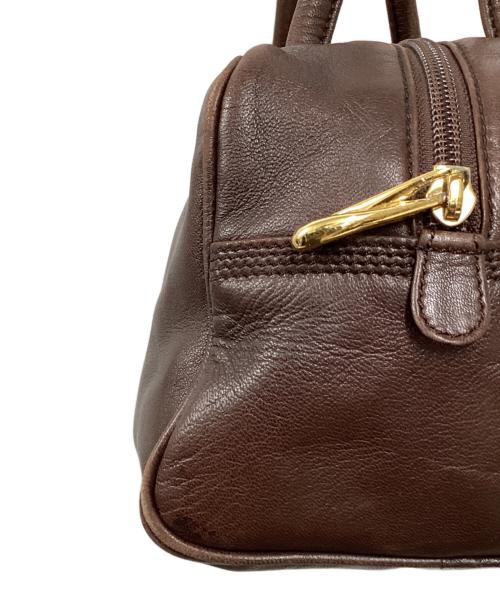 LOEWE（ロエベ）LOEWE (ロエベ) アナグラム レザー ミニハンドバッグ ブラウンの古着・服飾アイテム