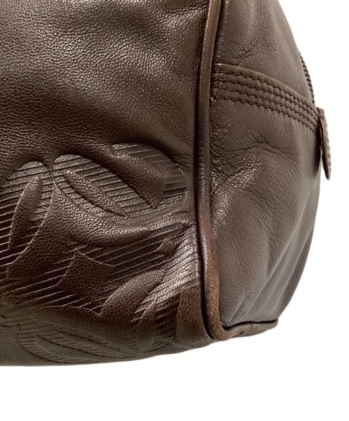 LOEWE（ロエベ）LOEWE (ロエベ) アナグラム レザー ミニハンドバッグ ブラウンの古着・服飾アイテム