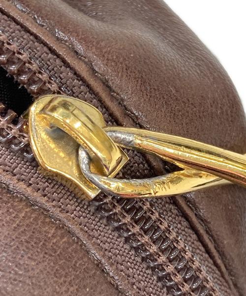 LOEWE（ロエベ）LOEWE (ロエベ) アナグラム レザー ミニハンドバッグ ブラウンの古着・服飾アイテム