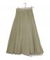 H BEAUTY&YOUTH（エイチ ビューティー&ユース）の古着「SHEER PLEATED SKIRT」｜ベージュ