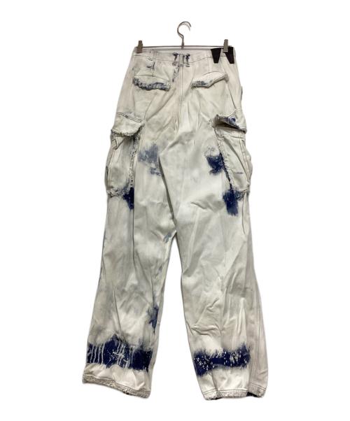 DARKPARK（ダークパーク）DARKPARK (ダークパーク) VIVIブリーチ加工デニムカーゴパンツ インディゴ サイズ:27の古着・服飾アイテム