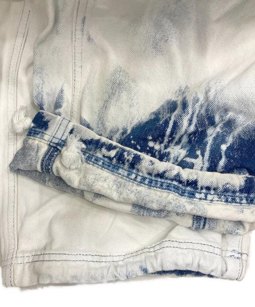 DARKPARK（ダークパーク）DARKPARK (ダークパーク) VIVIブリーチ加工デニムカーゴパンツ インディゴ サイズ:27の古着・服飾アイテム